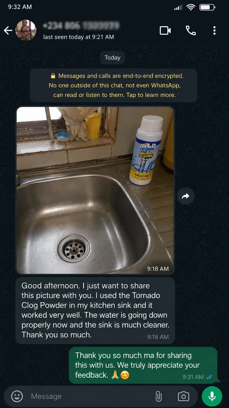 Cleared Kitchen Sink