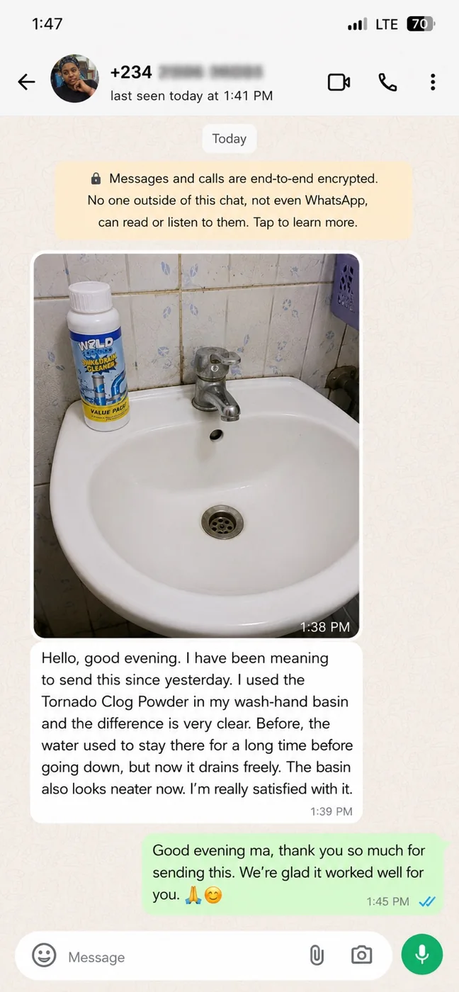 Cleared Wash-Hand Basin