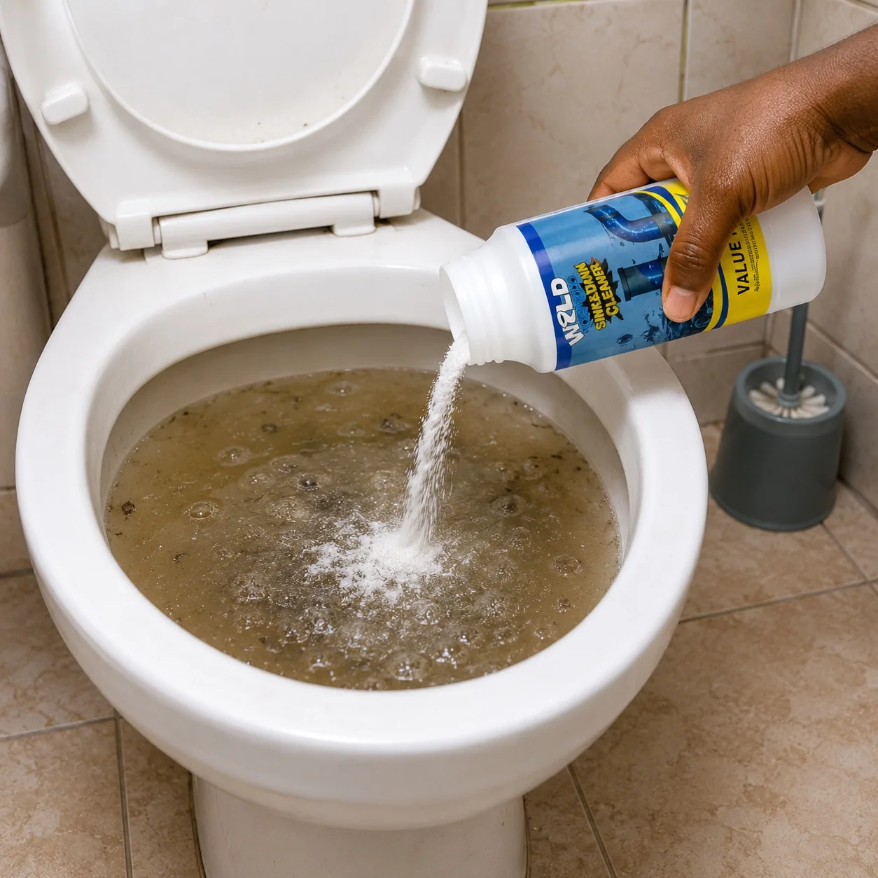 Unblocking Toilet Drain