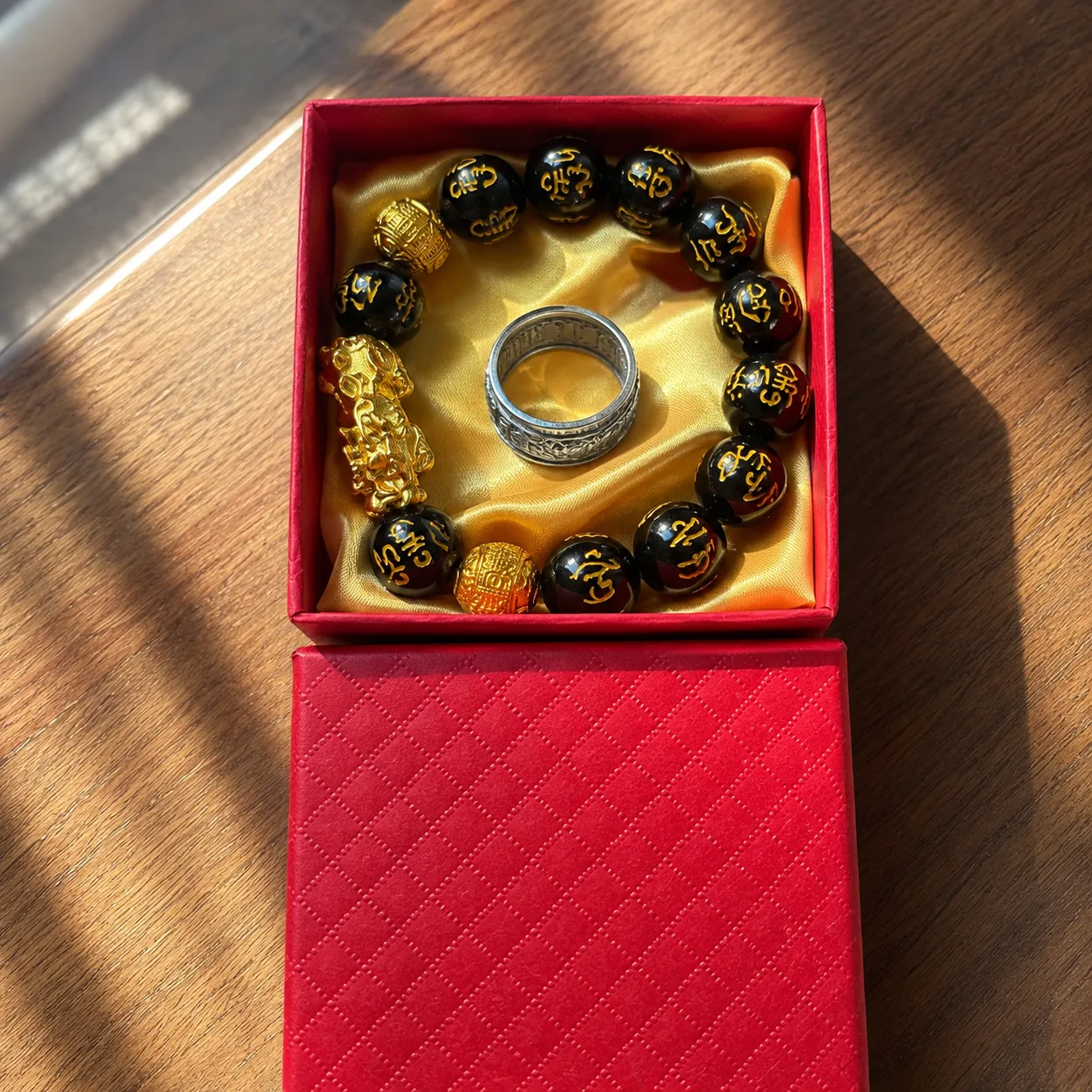 Shopup Premium Beaded Bracelet and Ring Set